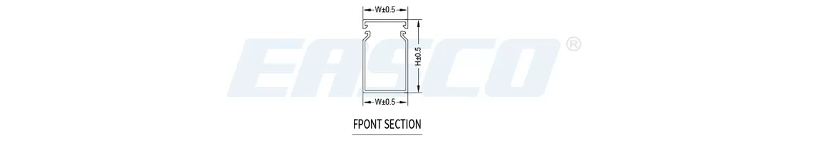 Technical Drawing of SDR Solid Wiring Ducts