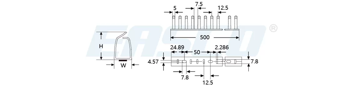 Technical Drawing of FA Flexible Duct