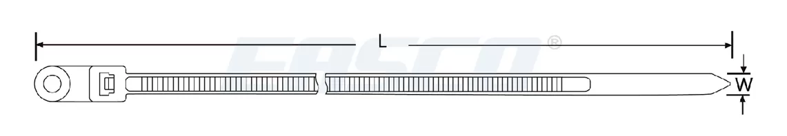 Technical Drawing of GTM Mounting Cable Tie