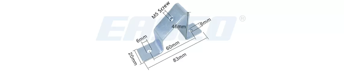 Technical Drawing of Din Rail Brackets